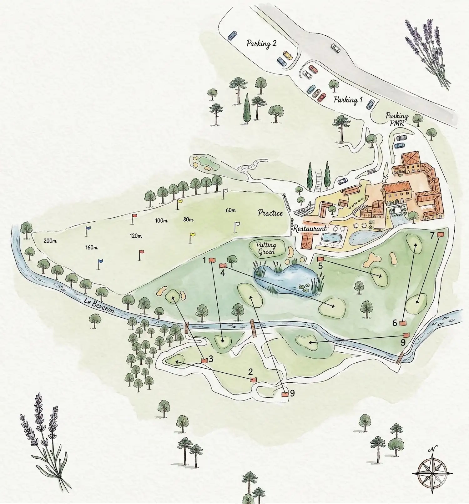 Plan du Domaine Ribiera